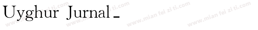 Uyghur Jurnal字体转换